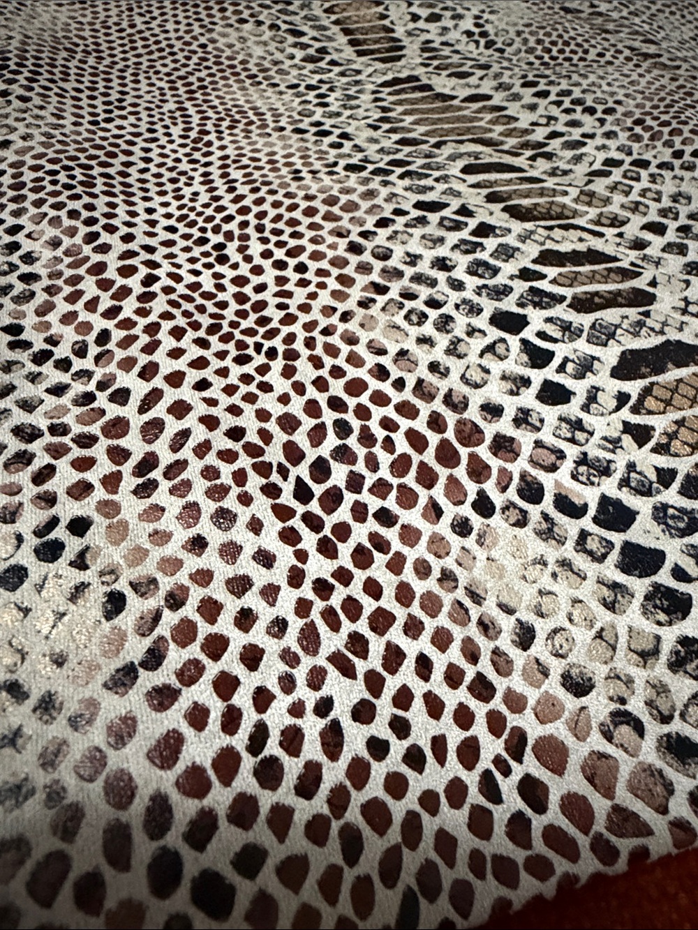 Melanie Lyne | Snake Print Skirt in Neutral Tones | 8 - Picture 3 of 9